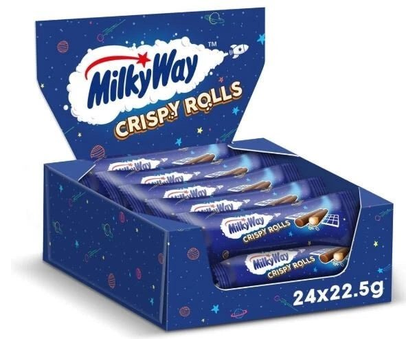 Milky Way Crispy Rolls 22.5g (Full Box of 24) BBE 21/01/26