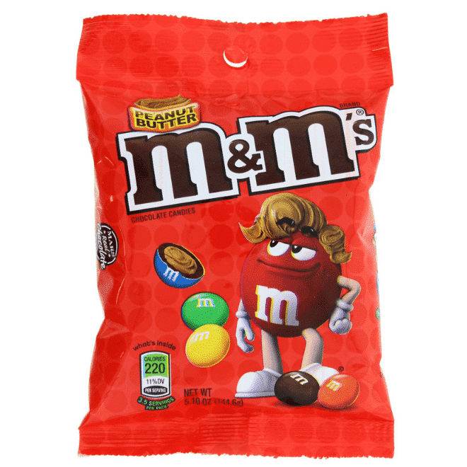 M&M's Peanut Butter Peg Bag (145g)