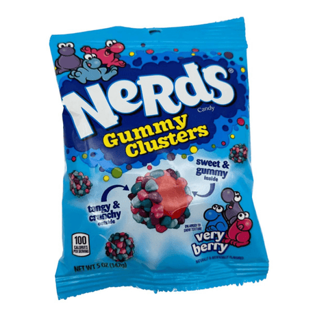 Nerds Gummy Clusters Verry Berry Peg Bag (142g)