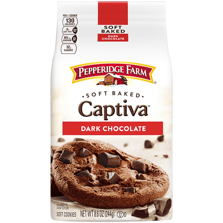 Pepperidge Farm Captiva Dark Chocolate Brownie Soft Baked Cookies (243g)