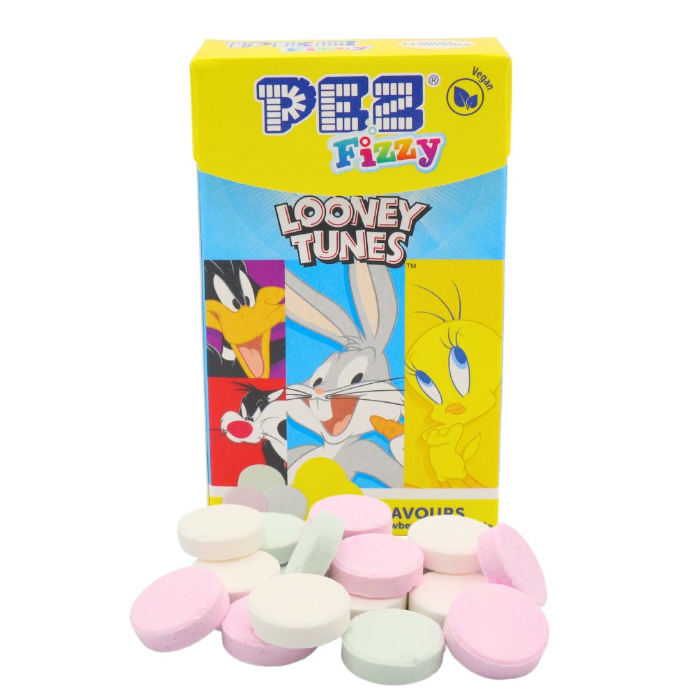 Pez Fizzy Looney Tunes Flip Top Box 30g