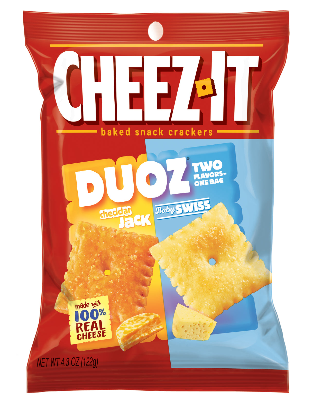 Cheez-It Duoz Cheddar Jack Baby Swiss 122g USA