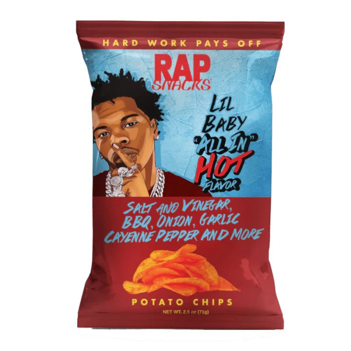 Rap Snacks Lil Baby ALL IN Hot Flavour Potato Chips 71g USA