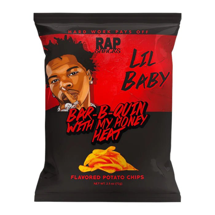 Rap Snacks Lil Baby Bar-B-Quin with My Honey Heat Potato Chips 71g USA