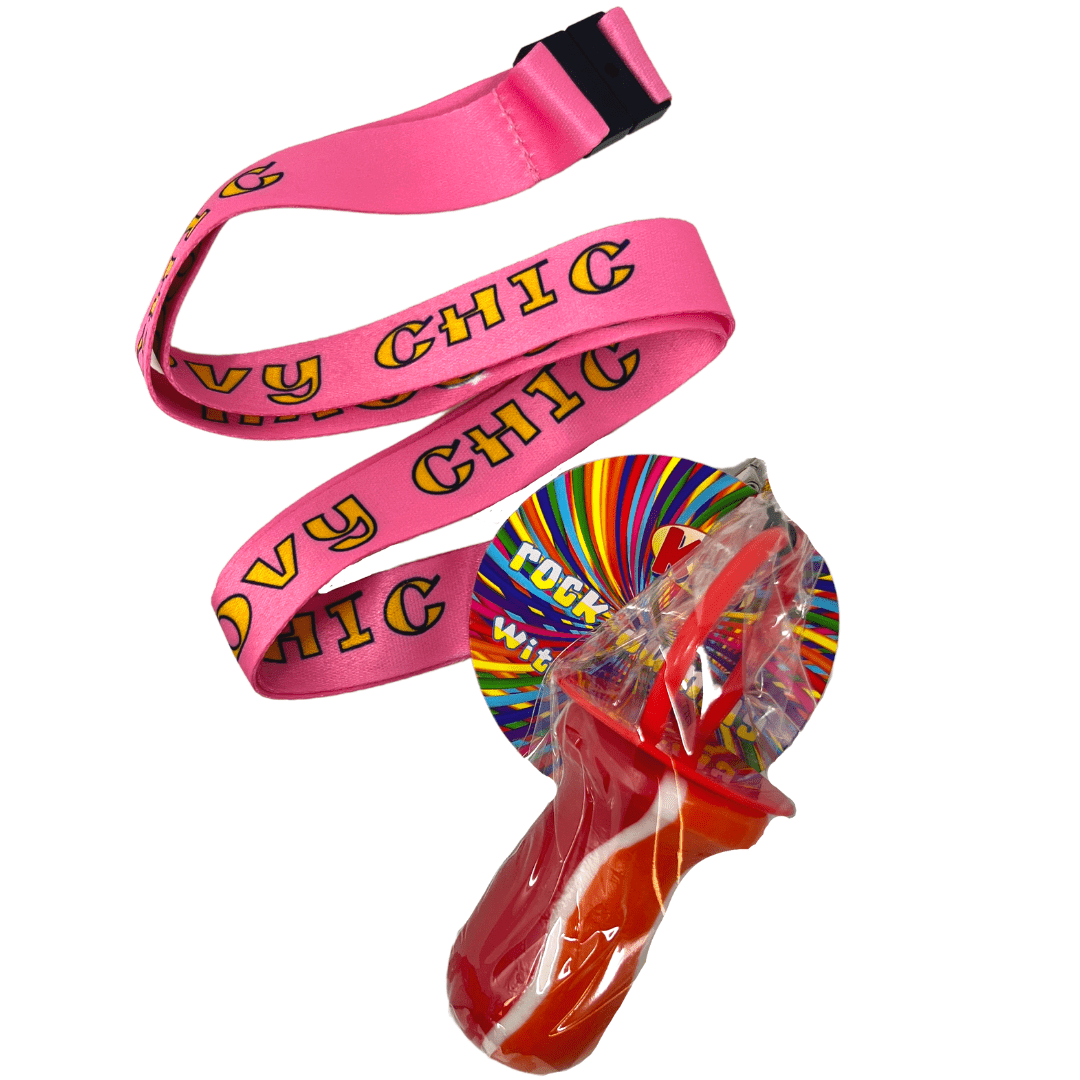 Rock Lollipop Lanyard Groovy Chick