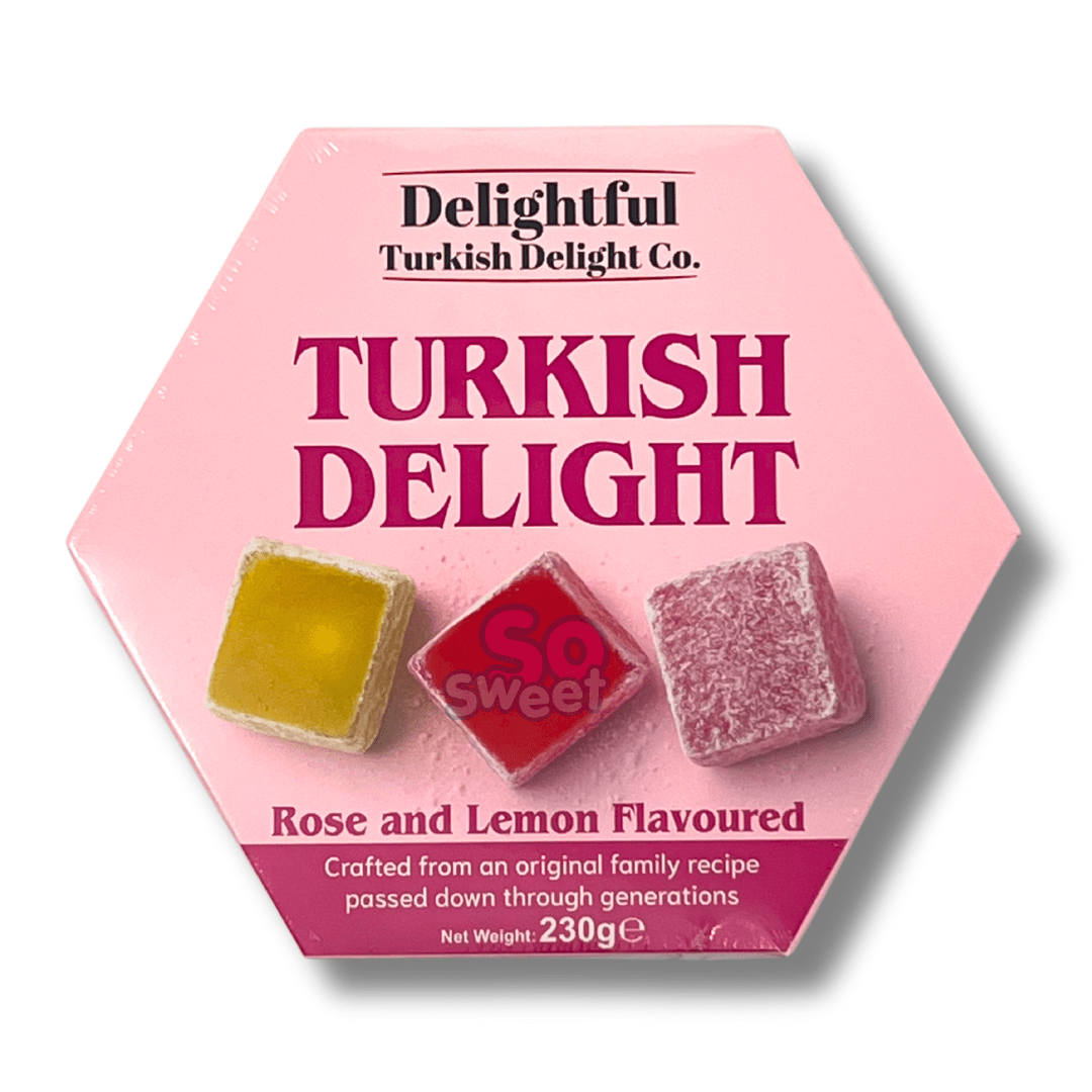 Rose & Lemon Flavoured Turkish Delight Box 230g