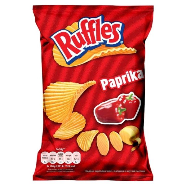 Ruffles Paprika Crisps Bag 140g EU