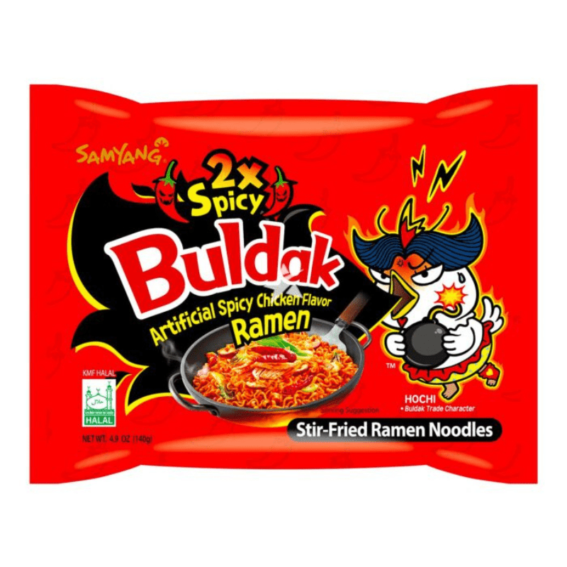 Samyang Buldak Hot Chicken Double Spicy Ramen Noodles (140g)