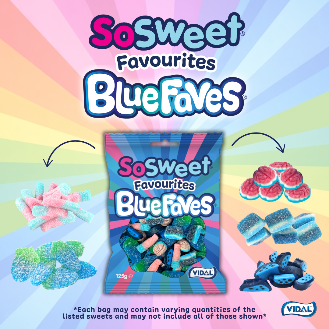 SoSweet Blue Faves 125g Peg Bag
