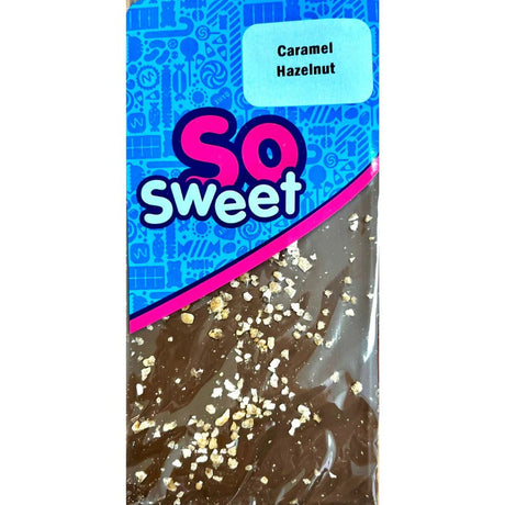 SoSweet Caramel Hazelnut Chocolate Bar (80g)