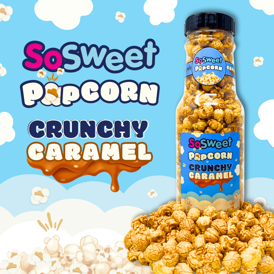 SoSweet Crunchy Caramel Popcorn Bottle (260g)