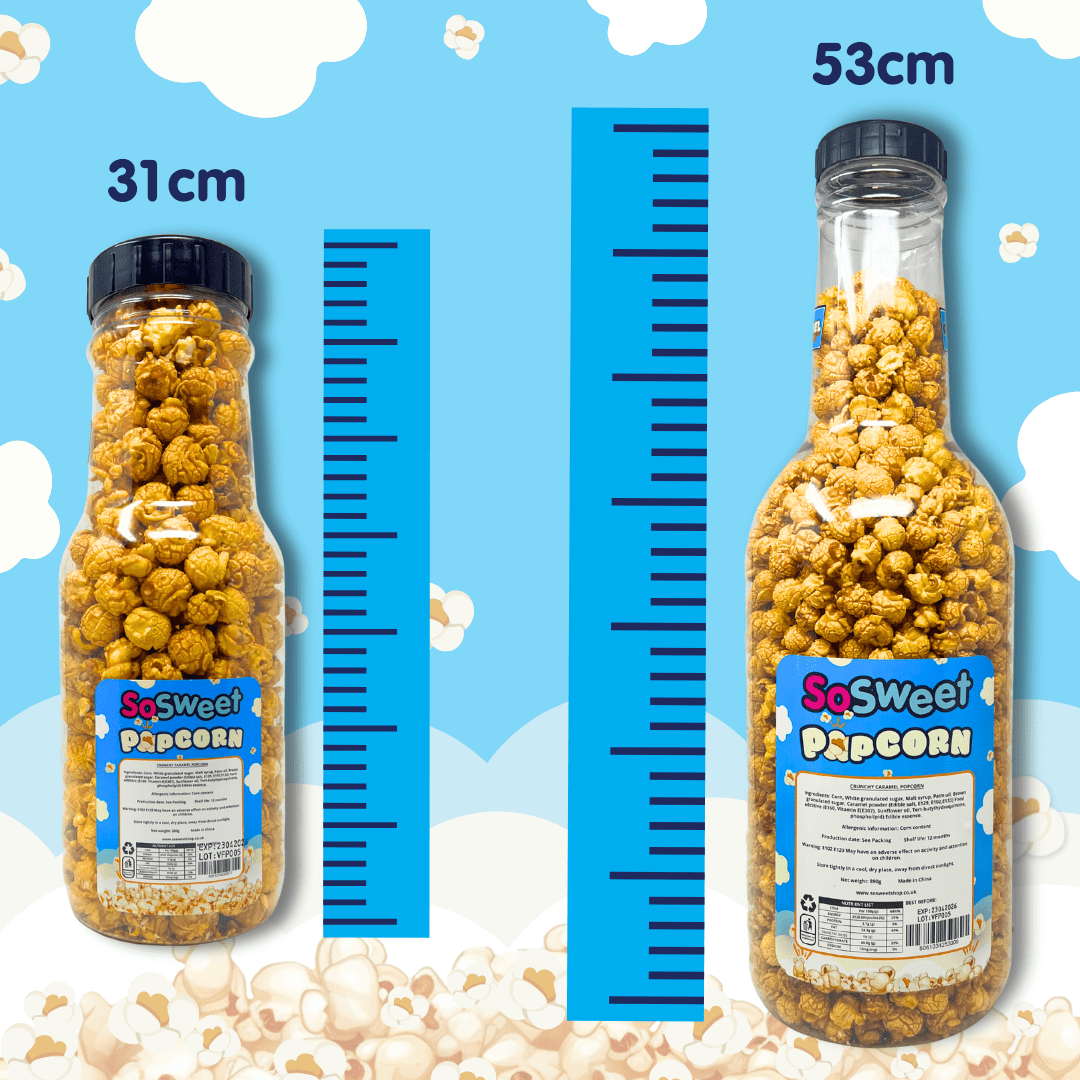 SoSweet Crunchy Caramel Popcorn LARGE Bottle (890g)