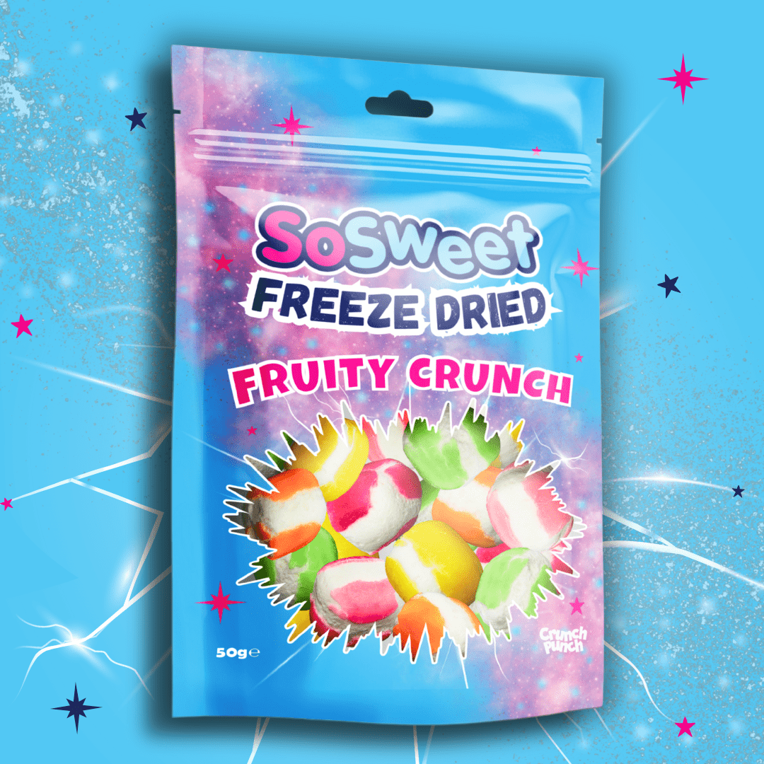 SoSweet Freeze Dried Sweets Fruity Crunch Pouch 50g