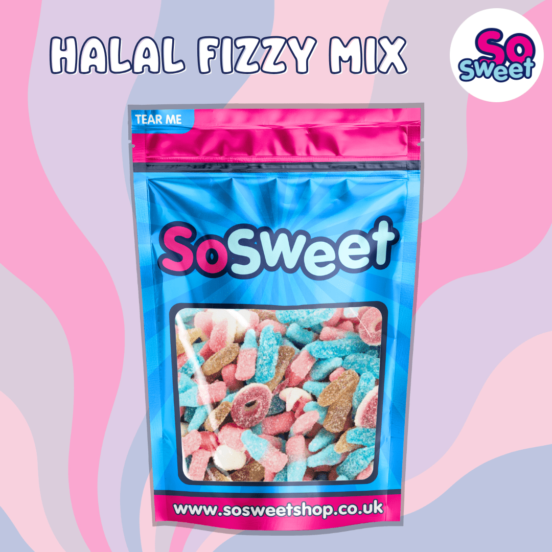 SoSweet Pick & Mix Sweets Halal Fizzy Mix Pouch 800g