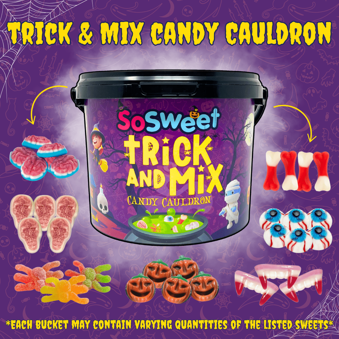 SoSweet Trick & Mix Candy Cauldron Bucket (1.5kg)