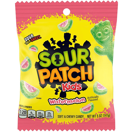 Sour Patch Kids Watermelon Bag (130g)