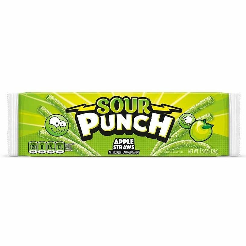 Sour Punch Straws Apple (56g)