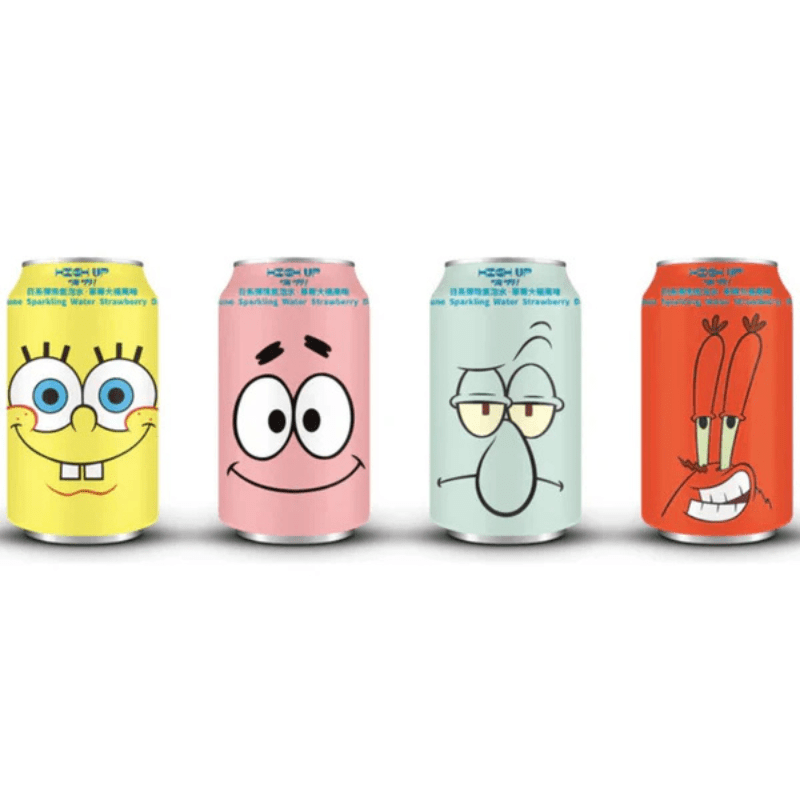 Spongebob Ramune Strawberry Daifuku Can (330ml)