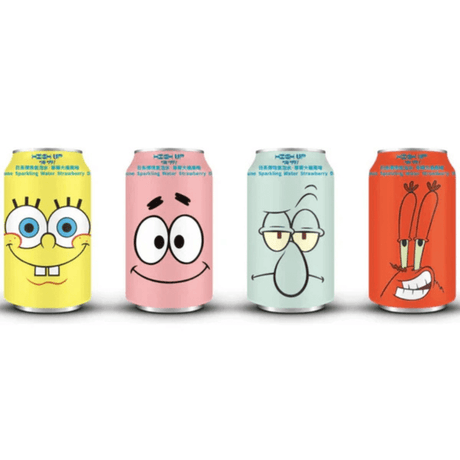 Spongebob Ramune Strawberry Daifuku Can (330ml)