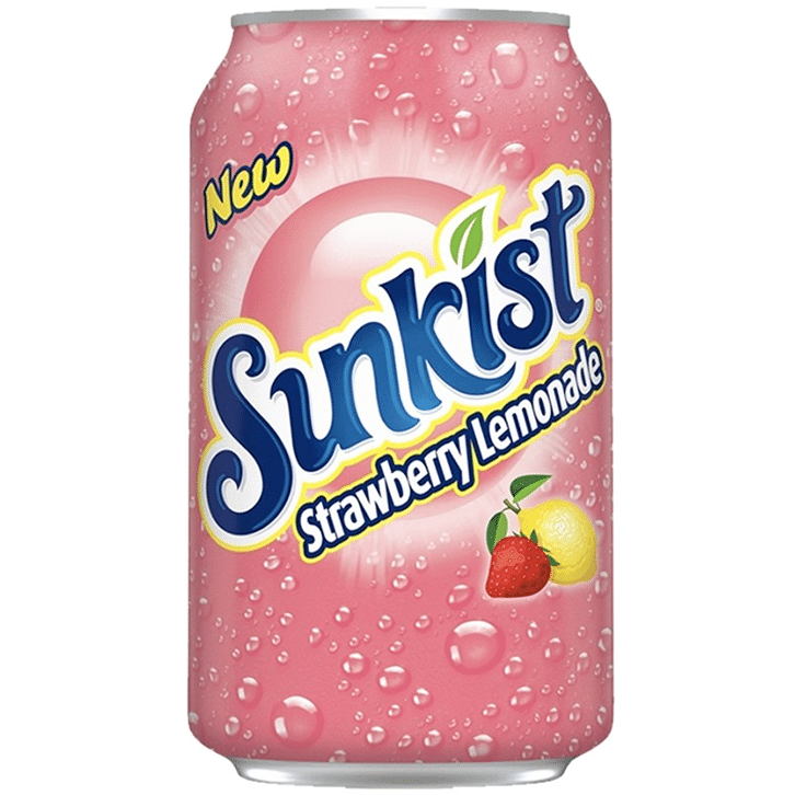 Sunkist Strawberry Lemonade (355ml)
