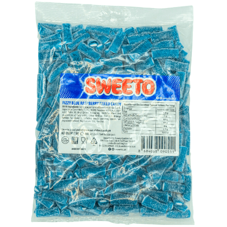 Sweeto Fizzy Blue Raspberry Filled Pencils (1kg)