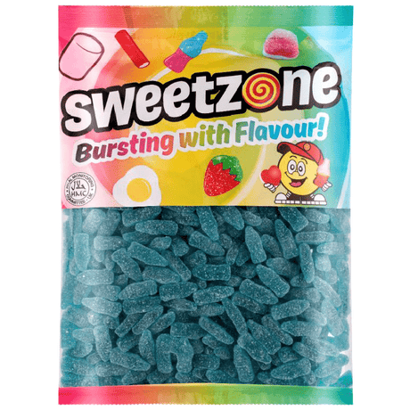 Sweetzone Bag Fizzy Blue Raspberry Bottles (1kg)