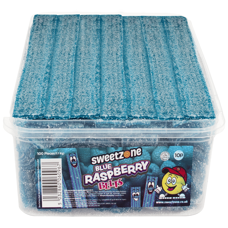 Sweetzone Belts Blue Raspberry (100pcs)