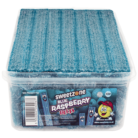 Sweetzone Belts Blue Raspberry (100pcs)