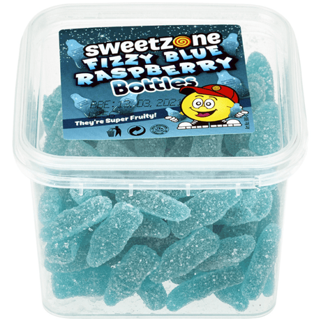 Sweetzone Mini Tubs Fizzy Blue Raspberry Bottles (170g)