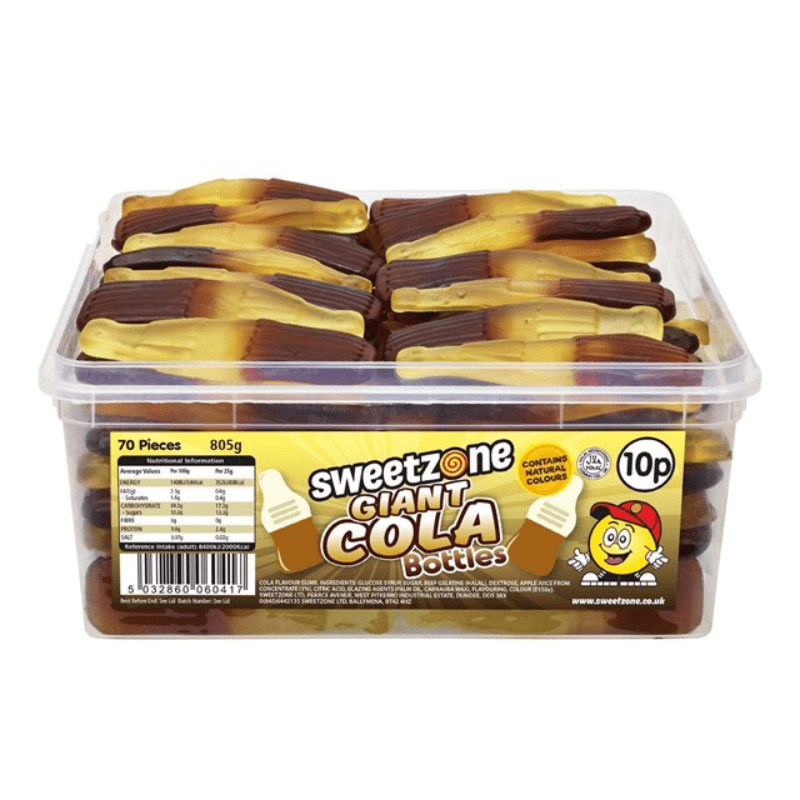 Sweetzone Tub Giant Cola Bottles (805g)