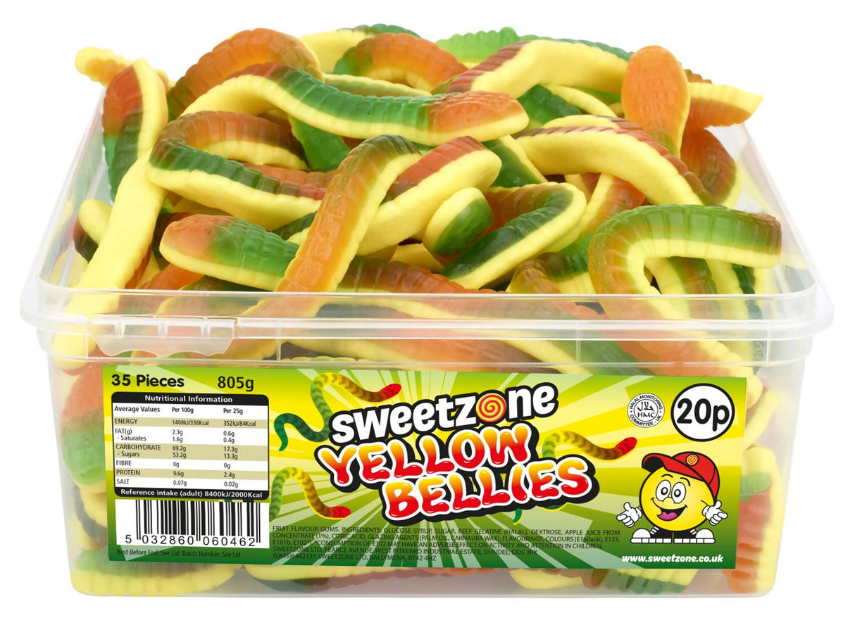 Sweetzone Tub Yellow Bellies (805g)