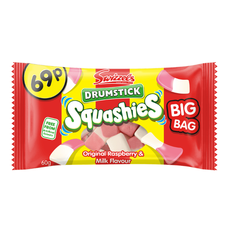 Swizzels Squashies Original Pillow Pack (60g) PMP 69p