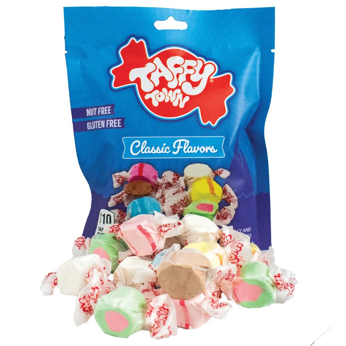 Taffy Town Assorted Classics Salt Water Taffy Peg Bag 99g USA
