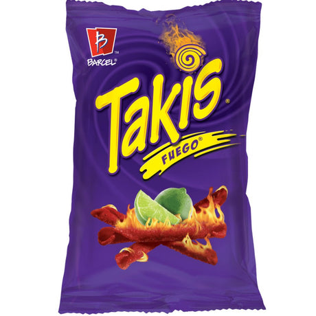 Takis Fuego Hot Chili Pepper and Lime Tortilla Chips (92g)