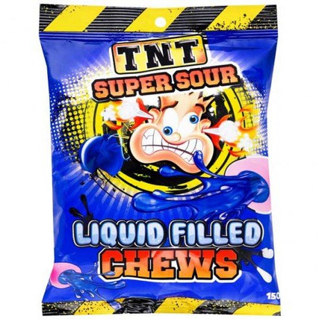 TNT Super Sour Liquid Filled Chews Peg Bag (150g)