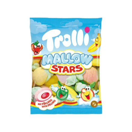 Trolli Mallow Stars Peg Bag 150g