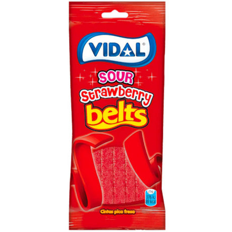 Vidal Sour Strawberry Belts (90g)