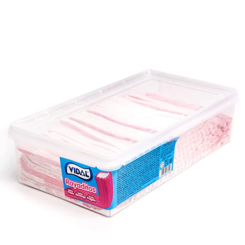 Vidal Tub Strawberry and Cream Rayaditos (200pcs)