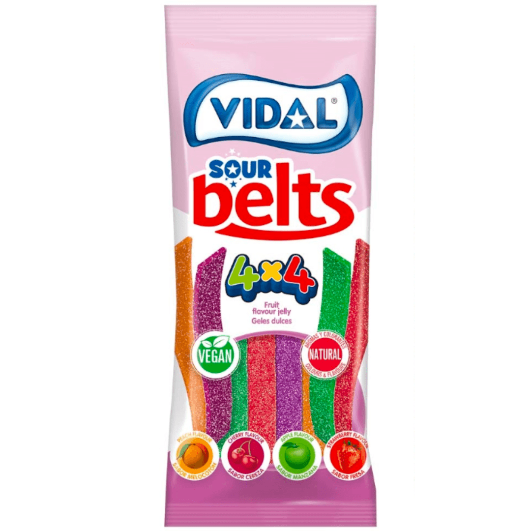Vidal Vegan Sour Belts (90g)