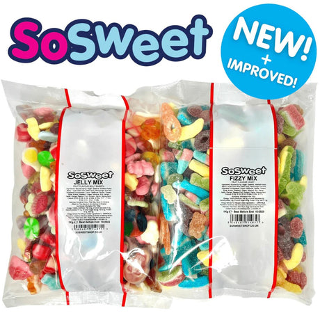 Sweeten Your Day with SoSweet’s 1kg Sweets Pick n Mix - Just £10 for Double the Delight! - SoSweet