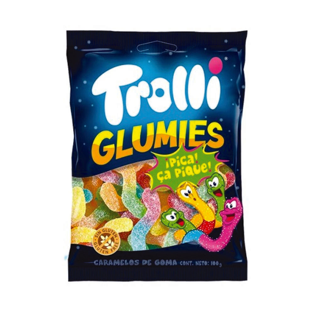 Trolli Sour Glowworm Peg Bag 100g