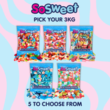 3 x 1kg Sweet Mix Bags (Pick your own)