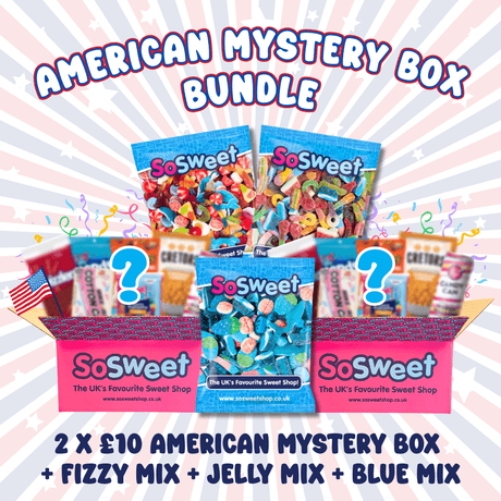 2 x £10 American Mystery Box + Fizzy Mix + Jelly Mix + Blue Mix (RRP £49.97) - £44.99