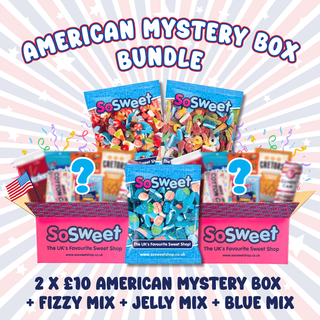 2 x £10 American Mystery Box + Fizzy Mix + Jelly Mix + Blue Mix (RRP £49.97) - £44.99