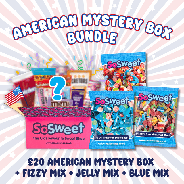 £20 American Mystery Box + Fizzy Mix + Jelly Mix + Blue Mix (RRP £49.97) - £44.99