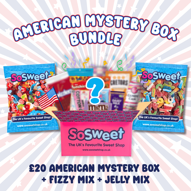 £20 American Mystery Box + Fizzy Mix + Jelly Mix (RRP £39.99) - £36.98