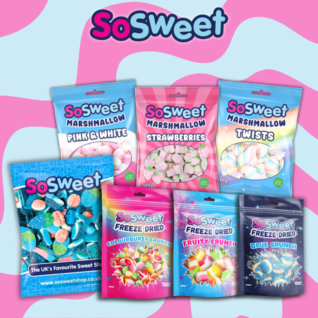 The SoSweet Blue Sweet Mix 1kg, Freeze Dried & Mallows Bundle