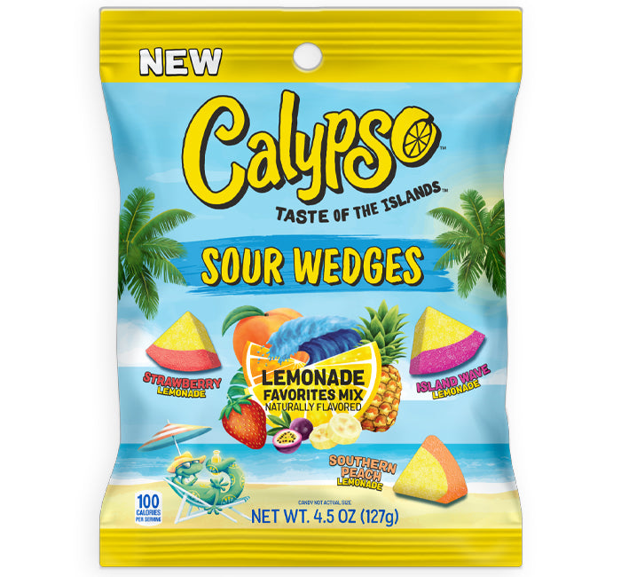 Calypso Sour Wedges Lemonade Favourites Mix Peg Bag 127g USA