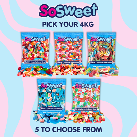4 x 1kg Sweet Mix Bags (Pick your own)