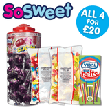 2kg Fizzy, Jelly Sweets + Vidal Mega Zoom Lollipops